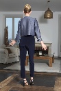Superbe tailleur pantalon en lainage style denim NOTO