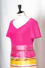 Elégante robe de cérémonie MAGALI MAGENTA T42