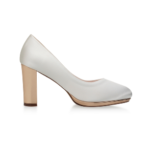 escarpin talon carré mariage