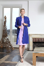 Tailleur robe manteau bleu Majorelle SETE