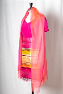 Étole chic couleur CORAIL