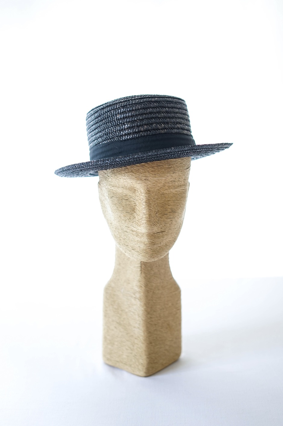 Chapeau habillé noir avec ruban