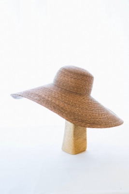 Capeline élégante couleur Chocolat pour mariage 