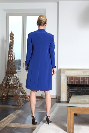 Tailleur robe manteau bleu Majorelle SETE