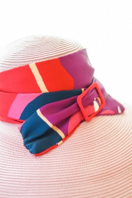 Capeline mauve et ruban pour cocktail ou cérémonie