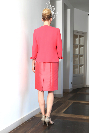 Tailleur robe  FOURAS coloris fraise