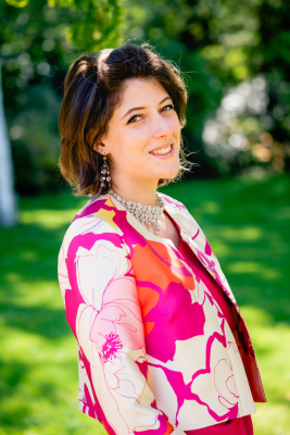 ENSEMBLE DE CÉRÉMONIE THERESE  AKOLA-MAGENTA MARINE-PIVOINE