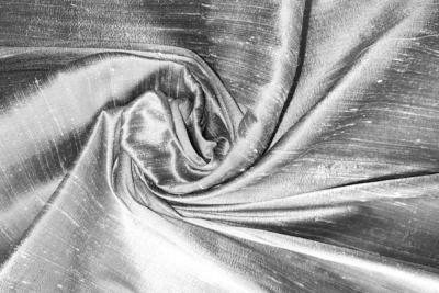 tissu doupion soie sauvage shantung gris perle argent souris