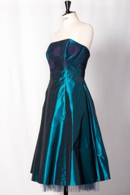 Elégante robe de cérémonie bustier JANET PEACOCK T40