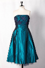 Elégante robe de cérémonie bustier JANET PEACOCK T40