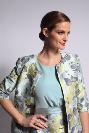 1 Tailleur robe manteau en jacquard fleuri MONTANA T40