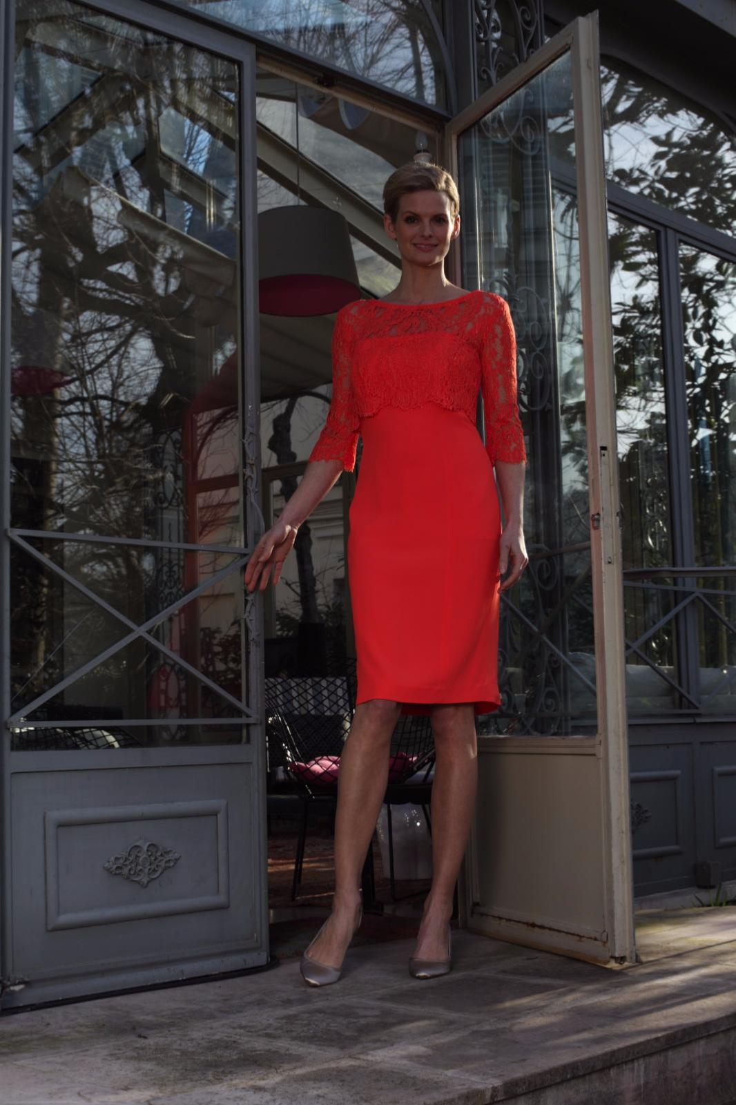 Tailleur soldé robe manteau en crêpe BRUZZI 46