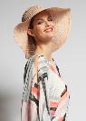 Top en georgette imprimé et sa ceinture T40 