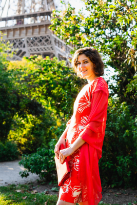 Robe féminine TZARINE imprimé graphique GOA