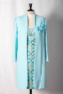 1 Tailleur robe manteau AQUA EMERAUDE T38