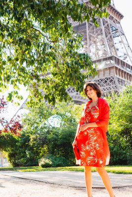 Robe féminine TZARINE imprimé graphique GOA