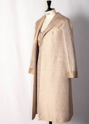 1 Tailleur robe manteau BEIGE SICILIA T38