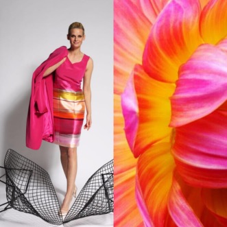 Rayures couleur orange