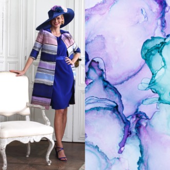 Rayures couleur bleue