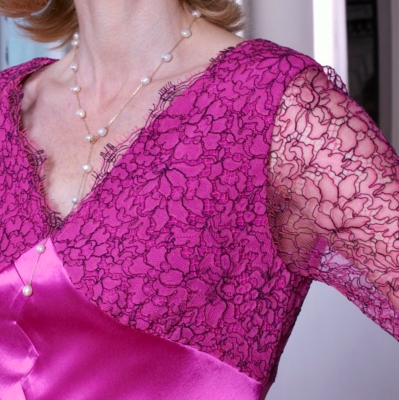 Fez MAUVE robe de cocktail