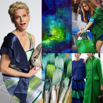 Rayures couleur verte